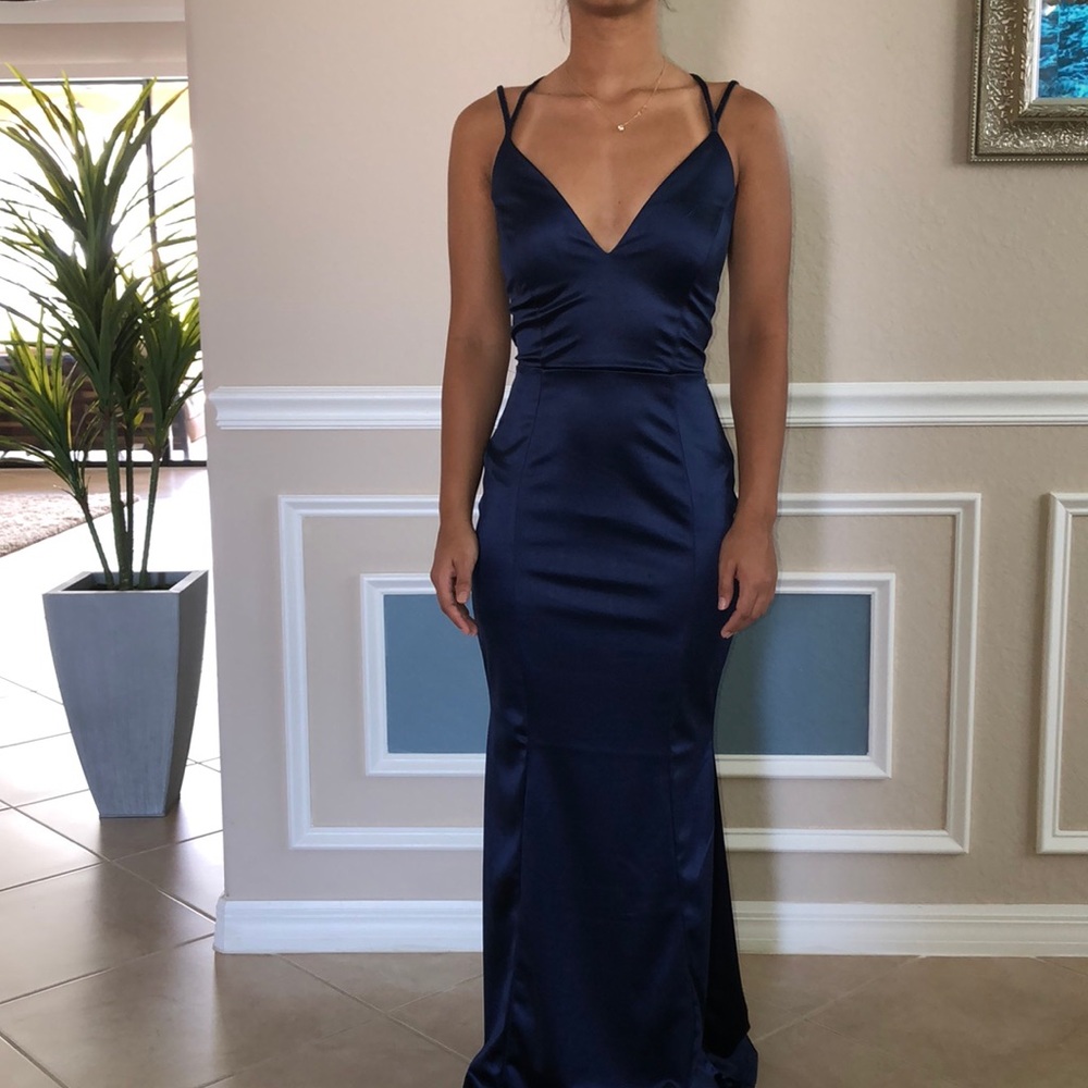 Prom dark blue dress